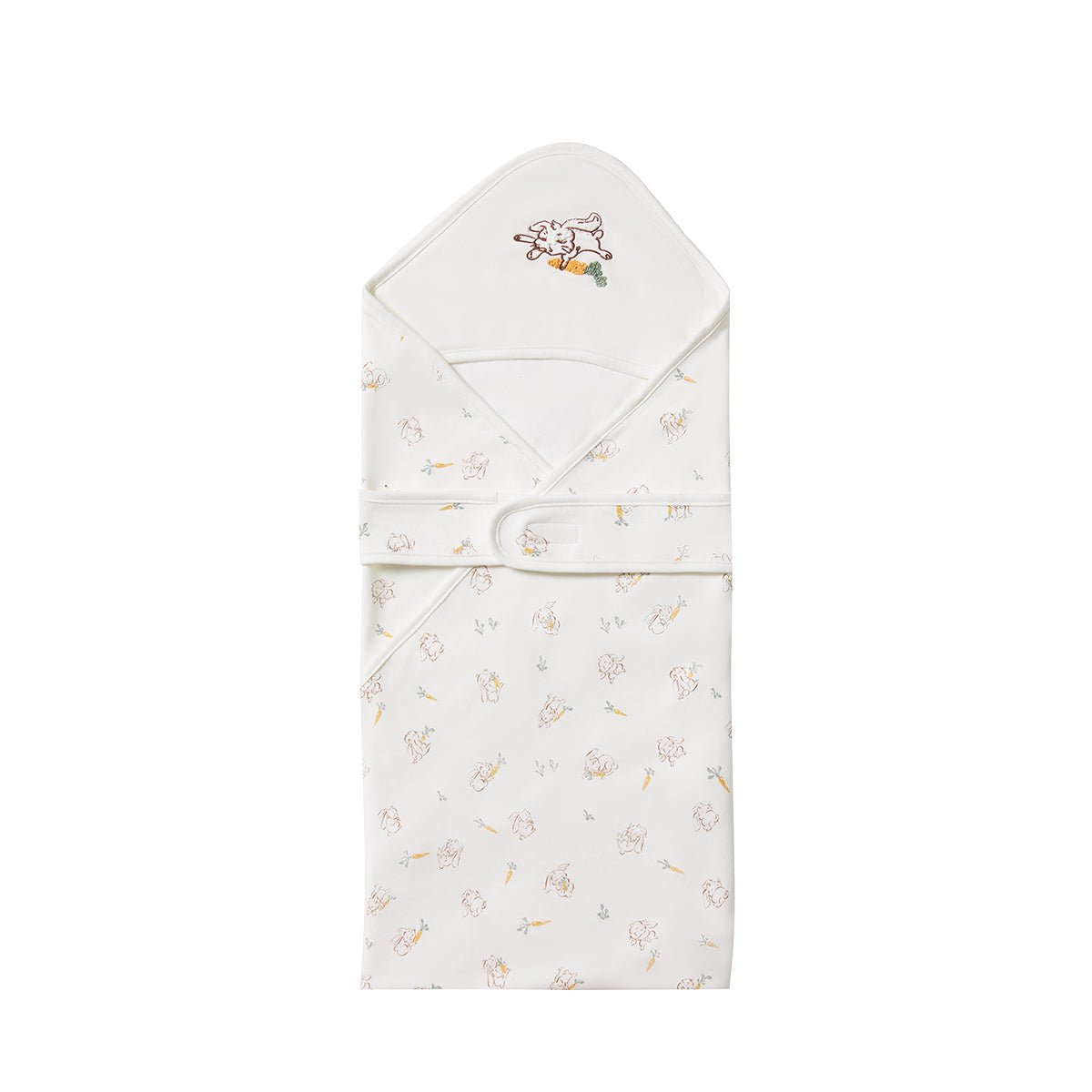 Cute Rabbit Extra Warm Cotton Baby White Swaddle Wrap