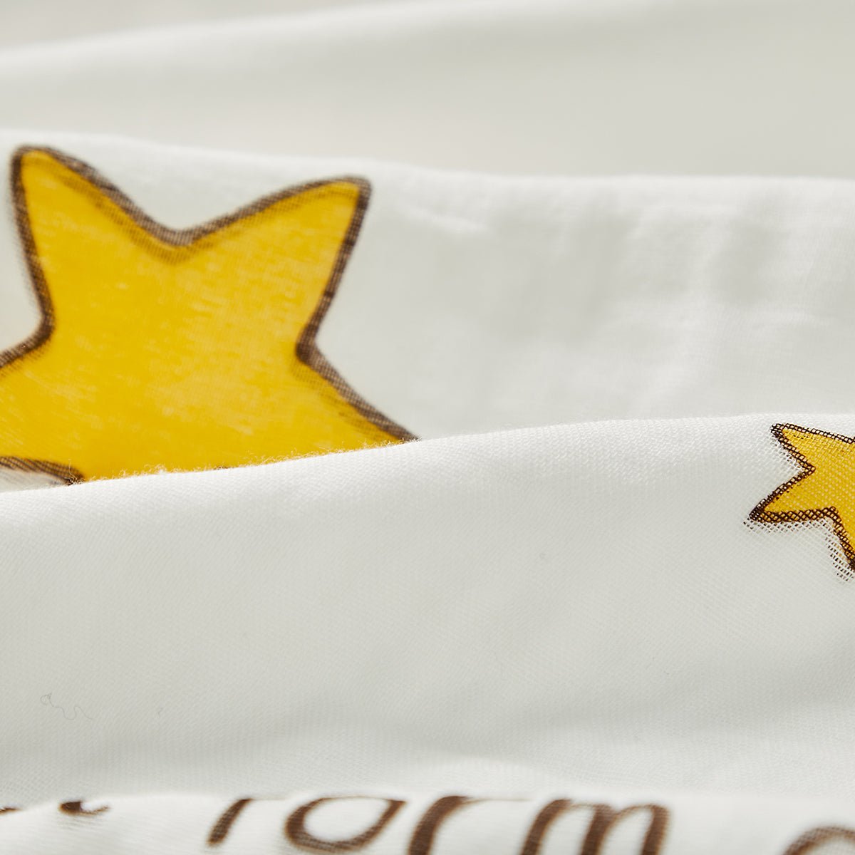 Future Stars Six-layer Cotton Baby Yellow Bath Swaddle Blanket