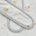 Lively Tiger Light Cotton Baby White Swaddle Wrap